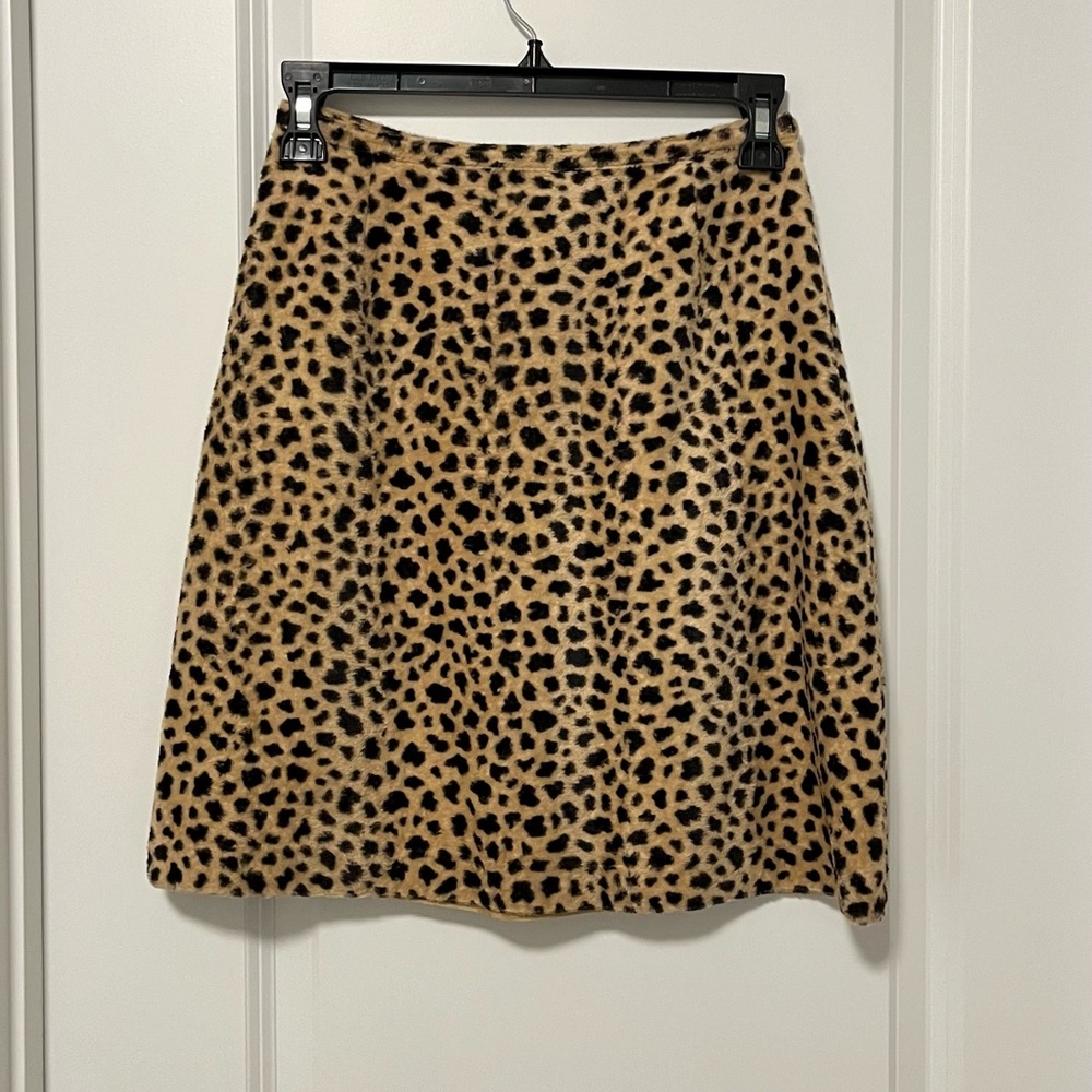3 FOR $50 ｜ Japanese Vintage Leopard Print A line Mini Skirt